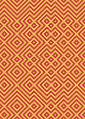 Abstract Geometric Pattern generative computational art illustration