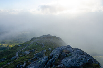 landscape with fog