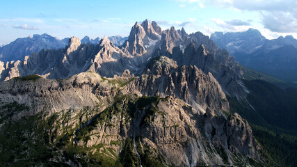 Fototapeta na wymiar The Italian Dolomites, Aerial View
