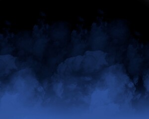 Blue blurred cloudy snow smoke background