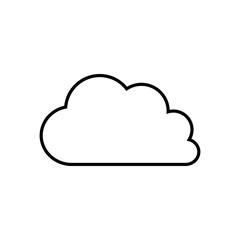 Fototapeta premium cloudy weather icon. flat illustration of cloudy weather