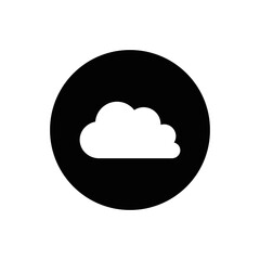 cloudy weather icon. flat illustration of cloudy weather