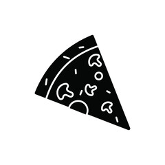 Pizza slice outline icon