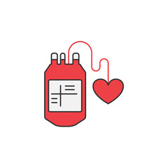 Blood donation icon logo design editable stroke