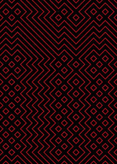 Abstract Geometric Pattern generative computational art illustration