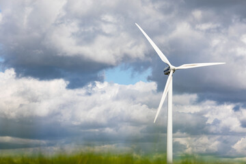 Fototapeta premium Windmill and Clouds