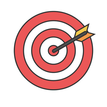 Bullseye target icon symbol.