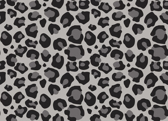 Leopard texture. Seamless print with wild animal skin. Leopard or cheetah nature design pattern. Wild animal skin monochrome print. illustration background