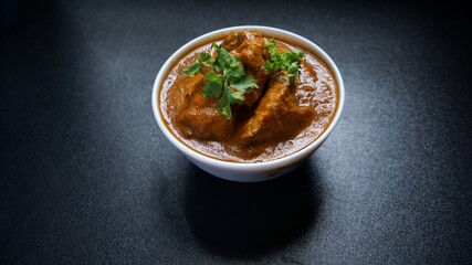 Butter chicken Kerala style. Indian food. Asian food. 