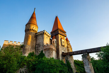 Fototapeta na wymiar The Hunedoara Castle in Romania
