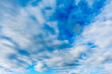 View of clouds in a blue sky