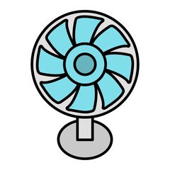 Obraz premium Vector Fan Filled Outline Icon Design