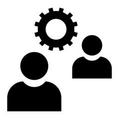 Vector Brainstorming Glyph Icon Design