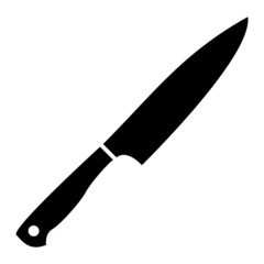 Vector Knife Glyph Icon Design