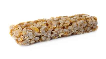 Delicious sweet kozinaki bar isolated on white