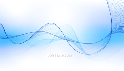 Blue light background, abstract minimal wave patterns with subtle texture