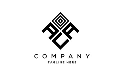 AAU square three latter logo vector