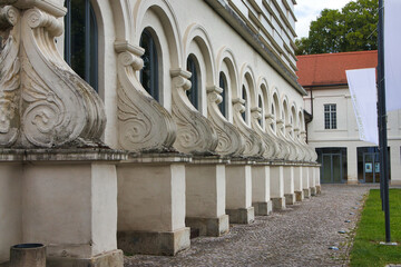 Blick zum ehemaligen Reitstall im Schloss Köthen, Sachsen Anhalt, Deutschland	