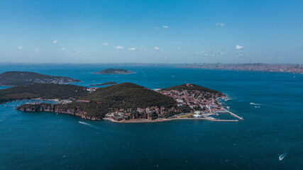 Aerial view of Prince Island, Istanbul, Turkey