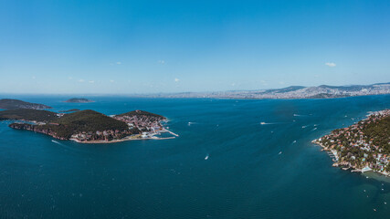 Fototapeta na wymiar Aerial view of Prince Island, Istanbul, Turkey