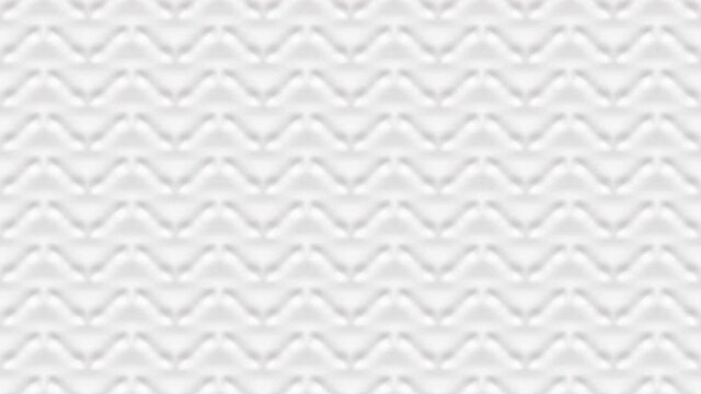 White morphing animated background, shiny softness pattern made of smooth material, empty abstract animation texture with simple flowing motion elements, loopable stock video
