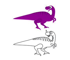 Cute dinosaurs. Dinosaur Vector Character.
