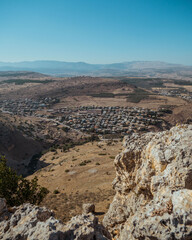 View from the top of Mount Arbel in Israel