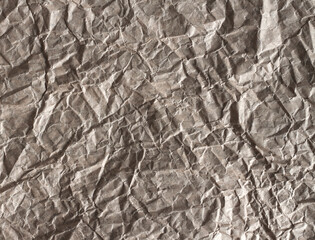 Crumpled craft paper background