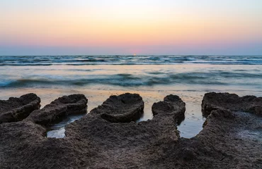 Fotobehang Daybreak on the seashore © Vastram