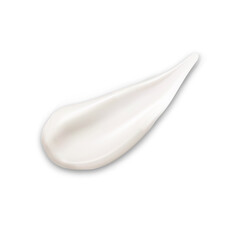 Vector cream texture, cosmetic smear swatch, white gel. Moisturizer texture mockup, foundation cream blob, soft creme swirl illustration. Milky facial conditioner splash