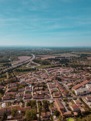 Aerial view of Avignon, Provence, France