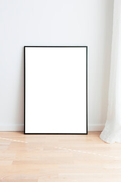 Modern neutral room with frame