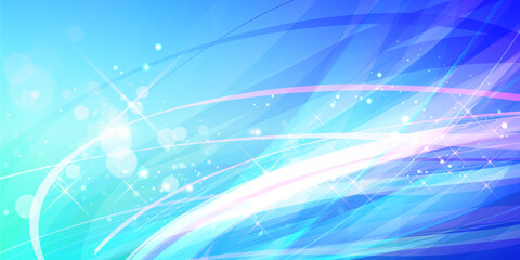Streamlined abstract background in gradient colors.