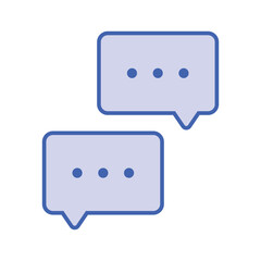 Talk bubble speech icon. Chat on line, dialog symbol. Text balloon.