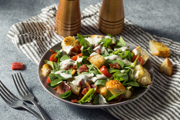 Healthy Organic BLT Bacon Salad