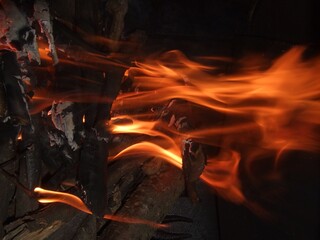 Fire flames