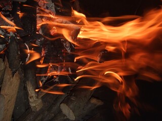 Fire flames
