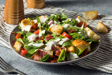 Healthy Organic BLT Bacon Salad