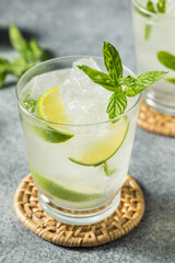 Boozy Cold Refreshing Mint Mojito