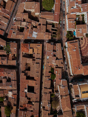 Top view of Avignon, Provence, France