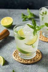 Boozy Cold Refreshing Mint Mojito