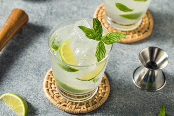 Boozy Cold Refreshing Mint Mojito