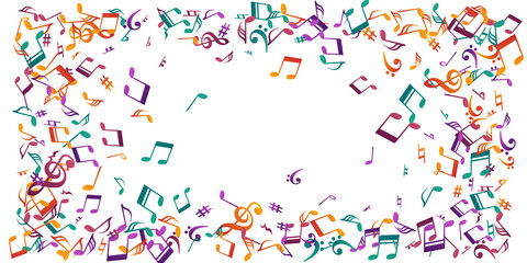 Music note symbols vector design. Audio recording