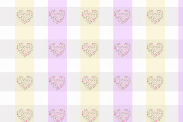 seamless pattern with hearts, background in hearts