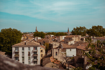 Panoramic view. Avignon, Provence, France