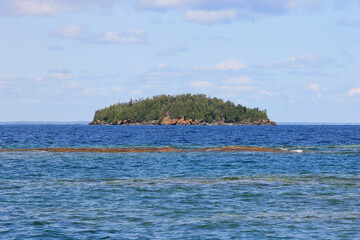 Naklejka premium Island on Lake Huron