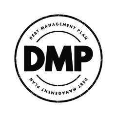 DMP - Debt Management Plan acronym, business concept background