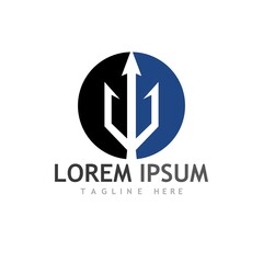 Fototapeta premium Trident Logo Template vector icon
