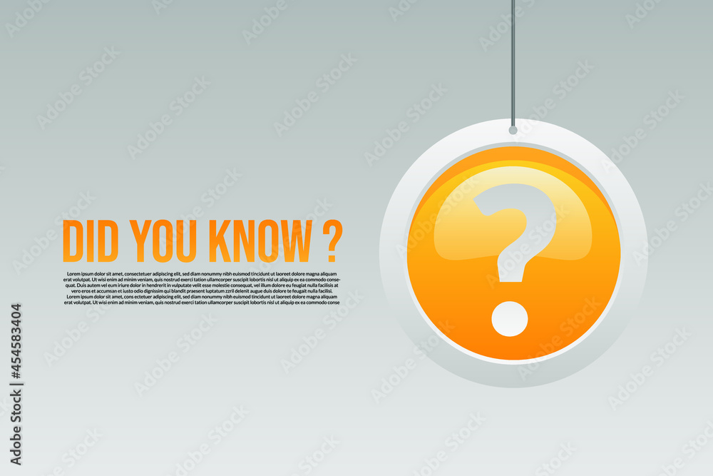Poster web help and support question mark template design