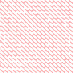 Seamless pattern of white dots on pink background. Ink texture, watercolor, fabric stamp. Design for banner, poster, flyer, card, postcard, cover, brochure. Trendy wallpaper. 